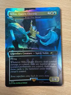 Miku, Queen Electric Brago King Eternal FOIL (SECRET LAIR) - Magic the Gathering - Image 1