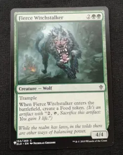 Fierce Witchstalker - The List - ELD - 154 - NM Unplayed - EN - Image 1