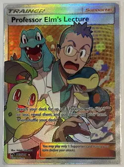 Pokemon TCG Lost Thunder Professor Elm's Lecture Full Art Card 213/214 - Image 2