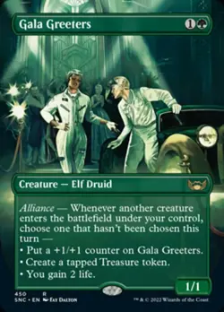 x1 Gala Greeters - Foil - Box Topper R MTG Streets of New Capenna M/NM, English - Image 1