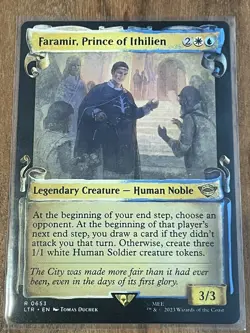 Faramir, Prince of Ithilien Showcase Scrolls - LTR 0653 - MTG Magic - NM, Mint - Image 1