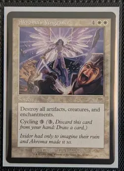 MTG Akroma's Vengeance Onslaught 002/350 Regular Rare LP - Image 1