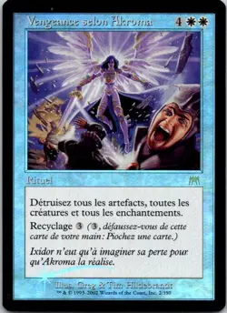 Magic the Gathering MP French Foil Akroma's Vengeance Onslaught MTG Free Ship! - Image 1