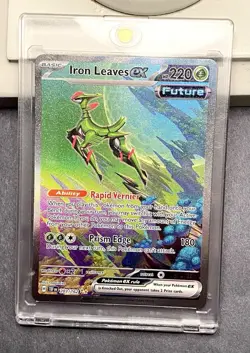 Pokemon Temporal Forces Iron Leaves Ex Special Illustration Rare 203/162 - Image 1