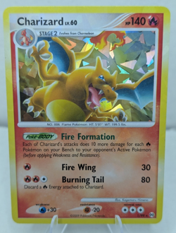 Charizard 1/99 Platinum Arceus Cracked Ice Holo Rare Pokemon Card MP - Image 1