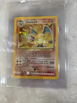 2000 Pokemon TCG Charizard 1st Edition Holo 4/130 Base Set 2 - Image 1