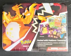 Pokemon Fall 2020 Collector’s Chest Lunch Box Tin Charizard (Factory Sealed) - Image 1