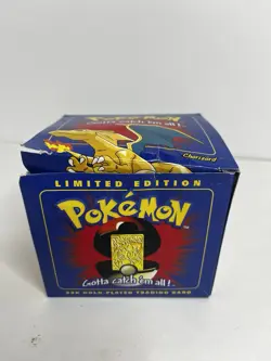 Charizard Pokemon 23K Gold Plated Trading Card Burger King 1999 SEALED New - Image 1