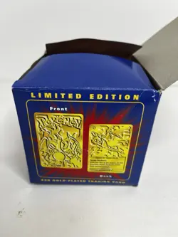 Charizard Pokemon 23K Gold Plated Trading Card Burger King 1999 SEALED New - Image 3