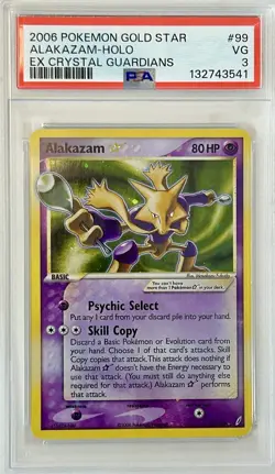 Alakazam Gold Star PSA 3 Pokemon Ex Crystal Guardians #99 Rare 🔥 - Image 1