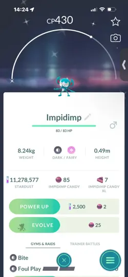 Pokemon Go Shiny Impidimp - Image 1