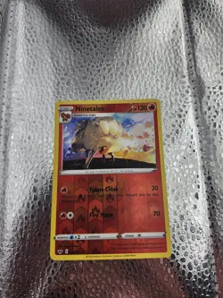 Pokemon - Ninetales #023/202 - SWSH01: Sword & Shield Base Set Reverse Holo - Image 1