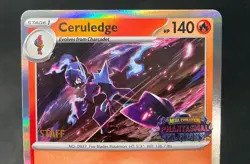 Ceruledge Pokemon Phantasmal Flames Staff Promo #014 - Image 3