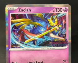 Zacian Pokemon Phantasmal Flames Staff Promo #015 - Image 3