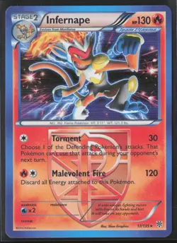 Infernape Full Holo 17/135 Pokemon Plasma Storm - Image 1