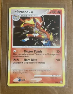 Pokemon Infernape LV.40 Card 5/130 Holo 2006 Diamond And Pearl - Image 1