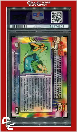 Topps Pokemon Edt 26 Movie Edition Round One Equals Defeat PSA 7 - Image 2