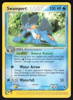 Swampert 23/109 Non-holo Rare Pokemon Ruby and Sapphire LP - Image 1