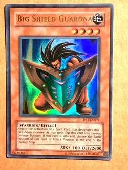 yugioh Big Shield Guardna DB1-EN097 Unlimited Edition Ultra Rare near mint - Image 1