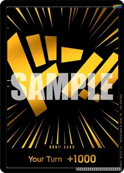 DON!! Card (Black and Gold) [OP-PR - ] - NM [Foil] TCG One Piece - Image 1