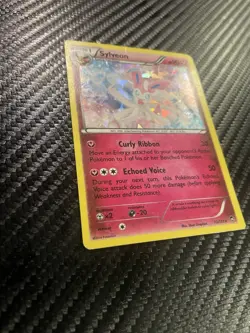 Pokemon Card TCG Sylveon 72/111 XY Furious Fists Cracked Ice Holo Rare 2014 LP - Image 2