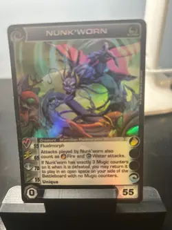 CHAOTIC SUPER RARE NUNK'WORN CARD - Image 1