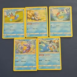 Pokemon TCG Card Lot Squirtle Wartortle English 5x - Image 1