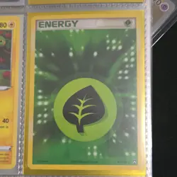 Pokemon TCG Grass Energy 103/108 Rare Holo EX Power Keepers Basic Energy Card - Image 1
