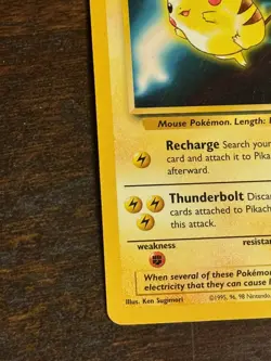 1999 Pokemon Pikachu #4 WOTC Black Star Promo Movie LP Vintage Card - Image 5