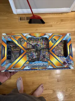 Mega M Sharpedo EX Premium Collection Pokemon Card 6 Boosters XY evolutions - Image 2