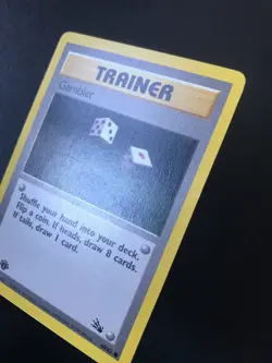 Gambler 60/62 FOSSIL set Pokemon card first edition - Image 2