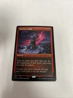 Warriors Oath Foil Etched Card #456 MTG LP - Image 1