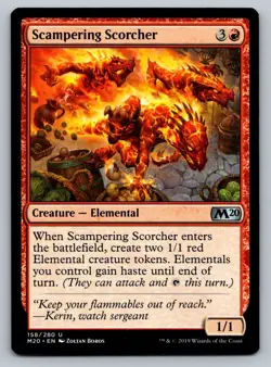 Scampering Scorcher Magic the Gathering Core Set 2020 M20 MTG Card FREE SHIPPING - Image 3