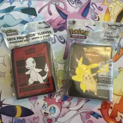 ULTRA PRO POKEMON Pikachu & Charmander Card Sleeves- New - Image 1