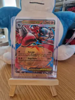 Pokemon TCG Card Mega Lucario Ex 77/132 Ultra Rare Holo NM - Image 1
