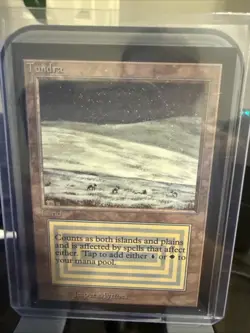 1993 Magic the Gathering Tundra Collectors Edition Dual Land Card - Image 1
