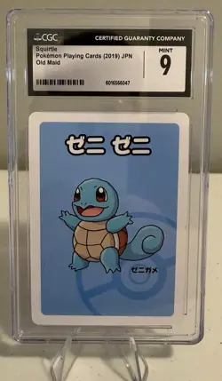 Squirtle cgc 9 2019 Old Maid Japanese Pokemon Playing Card - Image 1