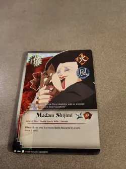 Madam Shijimi Foil 004 Coils of the Snake NM Naruto CCG Card n1 - Image 1