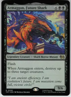 MTG Armaggon Future Shark Foil NM TMNT Magic 58 - Image 1