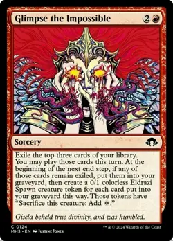 X 1 Glimpse The Impossible NM-M Modern Horizons 124 MTG Magic The Gathering - Image 1