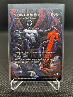 MTG Venom King In Black 0022 NON FOIL Borderless Mythic - Image 1