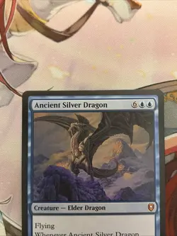 1x Ancient Silver Dragon Regular NM Commander Legends Baldur's Gate MTG - Image 3