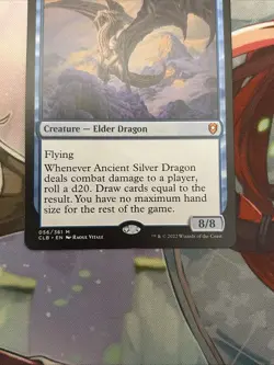 1x Ancient Silver Dragon Regular NM Commander Legends Baldur's Gate MTG - Image 4