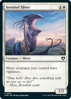 Sentinel Sliver [Commander Masters] Magic MTG - Image 1