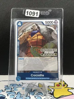 Crocodile Tournament Promo Pack Foil Stamped Judge Card Vol. 6 One Piece (1091) - Image 1