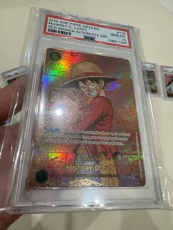 One Piece Monkey D Luffy OP13-118 Red Manga PSA 10 Custom Proxy Replica Display - Image 4