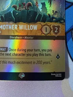 Disney Lorcana Winterspell GRANDMOTHER WILLOW Ancient Advisor Epic Foil #206/204 - Image 3
