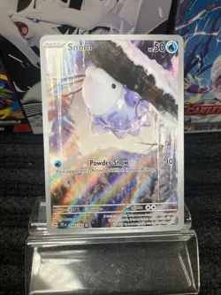 Pokemon Snom Illustration Rare Holo 168/162 SV05 Temporal Forces 50 HP Card - Image 3