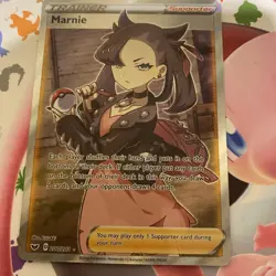 Marnie Full Art Trainer Sword & Shield Base Set 200/202 Pokemon Card TCG - Image 1