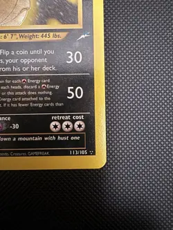 Pokemon Neo Destiny Shining Tyranitar Holo Card 113/105 Mint Condition - Image 2